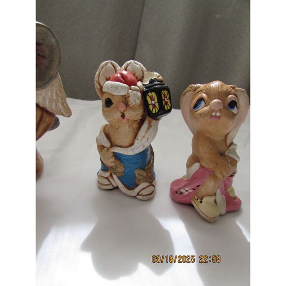 Vintage mice and rabbit bunny mice monk sick bunnies England Pendelton - Picture 3 of 15